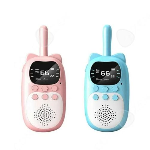 C Talkie walkie enfants 1000mah appel sans fil 3 km chargement USB interaction parent-enfant en extérieur avec lampe de bleu et