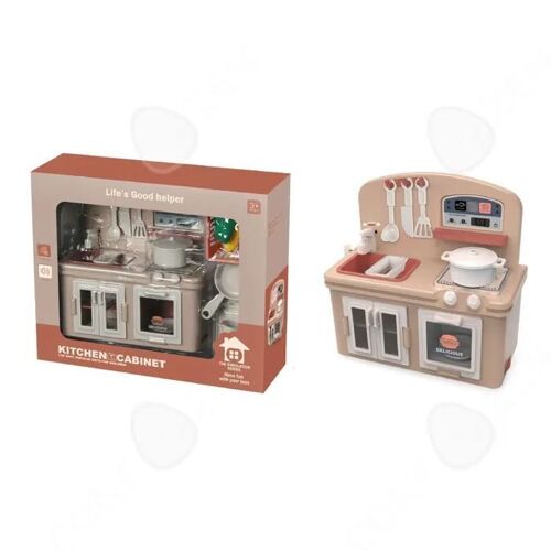 Cuisine enfant 16,5 x 16,5 x 7 cm avec fonction de sortie d'eau électrique cuisine jouet drôle Jouets de cuisine pour enfants