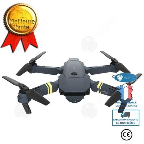 Inn® Drone Noir Version Hd Drone Avion 4k Hd Double Caméra Modèle E58 Garçon Jouet Aérien Télécommande Avion Pliable Portable Drone-Générique