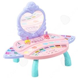 C Maquillage Enfant Filles 47x26x34cm Jouets de commode Lavable Cadeau Noël Anniversaire 3 ans et plus Kit Maquillage Enfant Filles