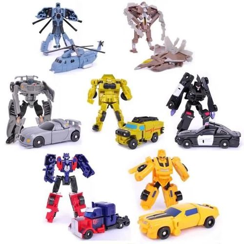 Lot de 7 Robots Voiture Transformables - Non spécifié - 8 cm - Cadeaux de Noël - Mixte - À partir de 3 ans