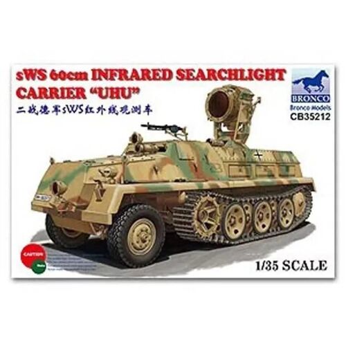 Maquette - LCC® - sWS 60cm INFRARED SEARCHLIGHT CARRIER 'UHU' - 1:35 - Plastique - Gris