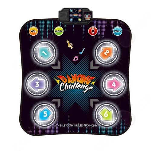 C Tapis de danse connexion bluetooth bouton avec lumière affichage LED convient aux enfants pliable facile à nettoyer Tapis De