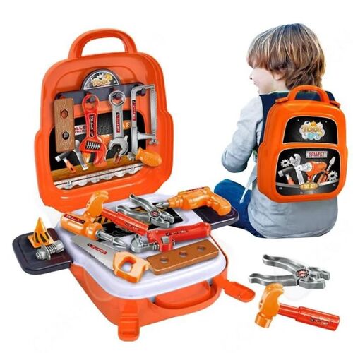 C Outils de travail jouet enfants 22 PCS caisse a outil cadeau de jouet de construction sûr et durable pour les enfants de 3 à 5