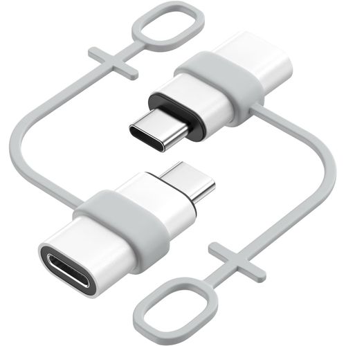 TRAHOO-Adaptateur Lightning vers USB C Lot de 2, Adaptateur Lightning USB C pour iPhone Air 17 16 15 Pro Max Plus, iPad Pro/Air, Galaxy S25 S24, pour Charge, Pas pour Audio/OTG, Blanc