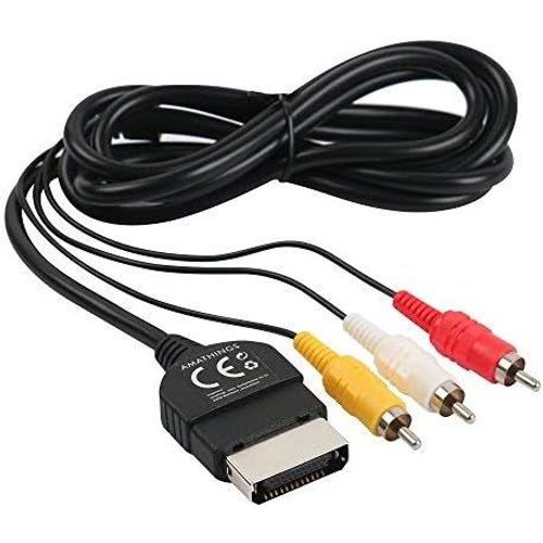 Xbox Av Cable Convient Pour Microsoft Xbox (2002) Connexion Tv Par Menton De Amathings