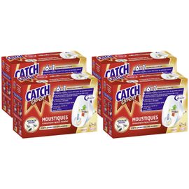 CATCH Lot de 4 Diffuseurs Electrique Mouches&Moustiques Reglable 45 nuits