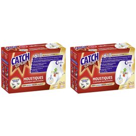 CATCH Lot de 2 Diffuseurs Electrique Mouches&Moustiques Reglable 45 nuits