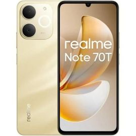 Smartphone realme Note 70T 4GB/256GB 6.74" Batería 6000mAh IA WiFi 5 Android 15 Dorado