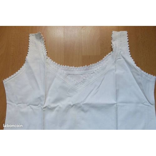 Ancienne Chemise En Coton Et Broderie/ 1