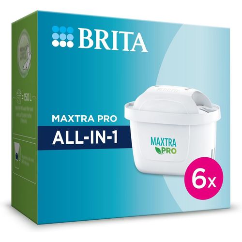 Pack De 6 Cartouches Filtrantes Maxtra Pro All-in-1 Pour Carafes Filtrantes Brita - Pack De 6