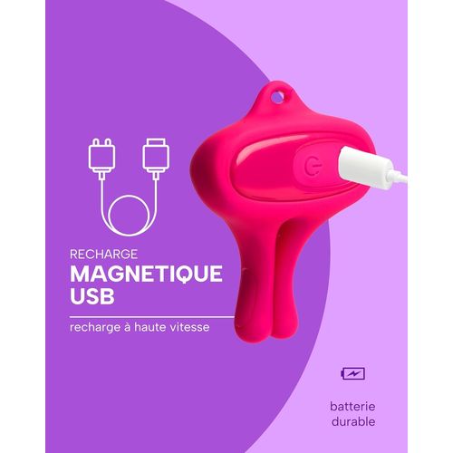 Pince Teton Vibromasseur - Femme, Homme, Vibromasseurs Sexuelle, Adulte Couple, Sexetoyfemme, Banana Clip, Vibrateures Pinces Pour Mamelon, Stimulant Sexuel Très Puissante, Tenue Bdsm