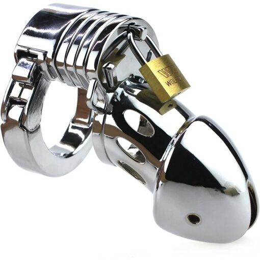 Cage De Chasteté Pour Hommes En Acier Inoxydable - Bondage - NEUVE - Marque Générique