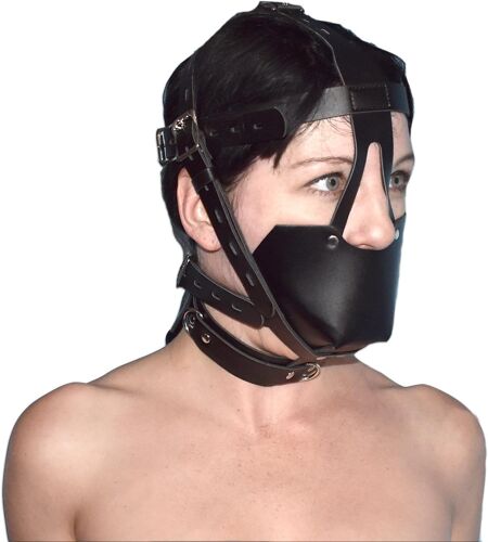 Muselière Bdsm Verrouillable Bâillon Avec Balle Gag Et Collier-Bondage Mouth Gag-Jouet Sexuel Fétiche Verrouillable-Écarteur De Bouche Avec Bol De Récupération