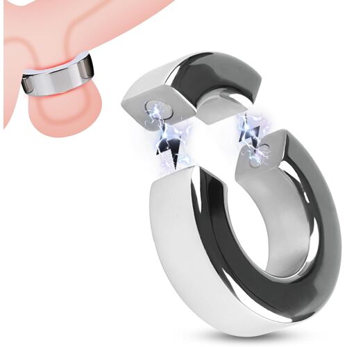 Anneau Pénien En Métal,Anneau De Testicule Lourd Exerciseur De Pénis Retarder L'éjaculation Bdsm Jouets Sexuels Pour Hommes (20mm).[K169]