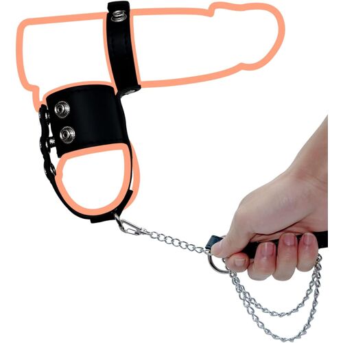 Cbt Torture Des Testicules Manchon Pénien En Cuir Avec Laisse Jouet Bdsm Extrême Esclave Ceinture De Chasteté Pour Hommes Ceinture De Chasteté Manchon Pénien Collier En Cuir Dur Jouets Homme