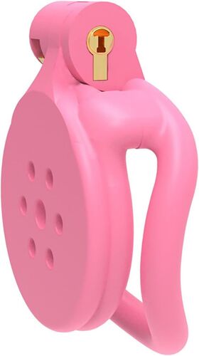Pink Chastity Cage Sissy Cage De Chasteté Homme Small Chastity Cage Men Pour Pénis Punition D'esclave Sextoyse Couple Plaisir (B).[K416]