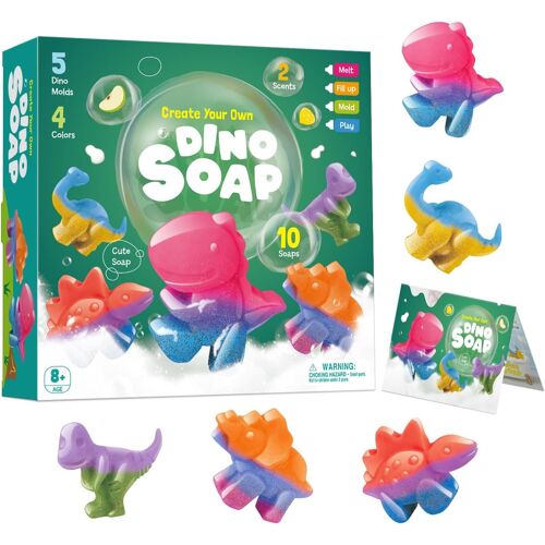 Kit dinausaures jouet fabrication savonenfants-fidget savon dino toys¿3D jouets de bain¿activite manuelle enfant