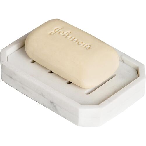 Porte-savon drainable en résine imitation marbre-Double couche drainante.