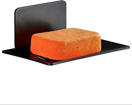 Porte-Savon en Acier Inoxydable Auto-AdhéSif Finition ChroméE sans PerçAge (Noir)