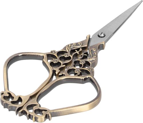 Ciseaux De Fleur De Prunier Vintage En Acier Inoxydable Fil À Coudre Broderie Sur Mesure Artisanat Pour Broderie Couture Artisanat Art Travail Et Usage Quotidien(Bronze)