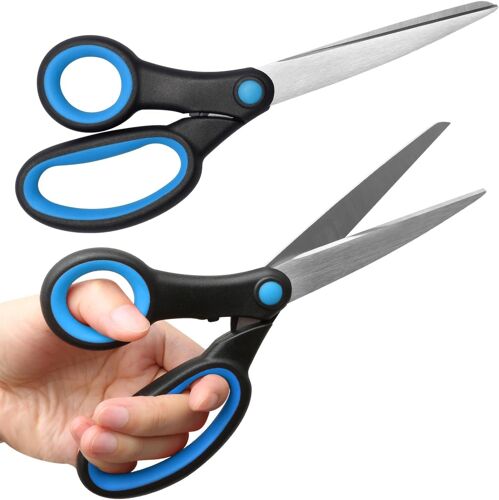 Lot De 2 Ciseaux Pour Gaucher,Ciseaux Robustes En Acier Inoxydable Fournitures De Bureau 20,3 Cm-Ciseaux À Main Gauche Pour Adultes-Ciseaux De Couture,Ciseaux À Papier Pour Travaux Manuels