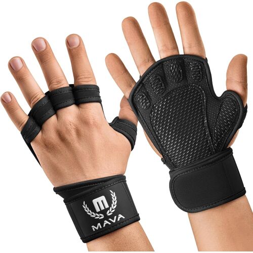 Gants De Fitness Ouverts Mava-Gants De Musculation Homme Et Femme Avec Support Poignet-Gants Sans Doigts À Forte Adhérence-Accessoires Gym.[K458]