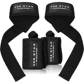 Bande Poignet + Sangle De Tirage Musculation-Ensemble No Pain No Gain Pour La Salle De Sport-Protege Poignet Et Lifting Straps-Accessoires Musculation