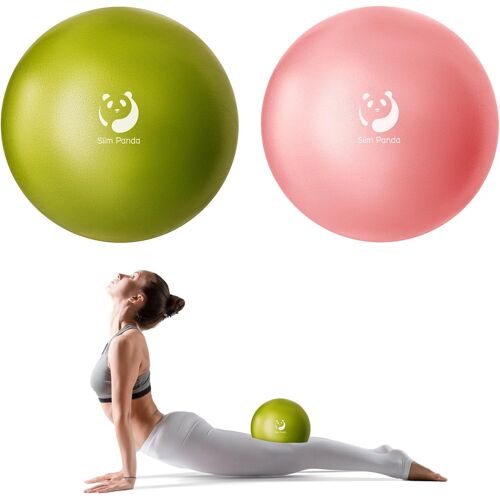 Ballon Pilates Petite,23 Cm Anti-Slip Ballon De Gymnastique Avec Paille De Gonflage,Soft Yoga Ball Équilibre Pour Seniors Thérapie,Fitness,Entraînement À L'équilibre.[K859]