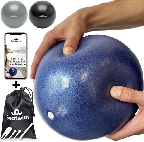 Ballon Pilates 23 Cm-Ensemble Complet Avec Sac De Transport + E-Book & Pdf D'exercices-Débutants & Utilisateurs Avancés-Petit Ballon De Gym Léger Pour Le Sport À La Maison Ballon,Pilate.[K994]