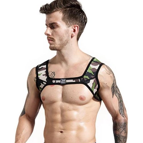 Harnais De Poitrine Pour Homme-En Néoprène-Harnais De Fitness-Protection Des Épaules.[K154]