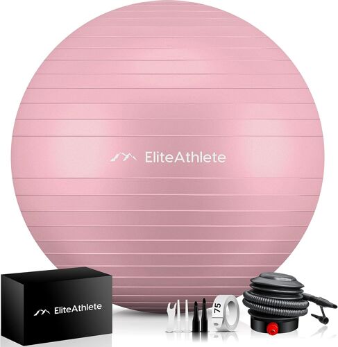 Ballon Gym Avec Système Anti-Burst-Fitness Pilates Yoga-Ballon Grossesse Avec Pompe À Air Incluse.[K1017]