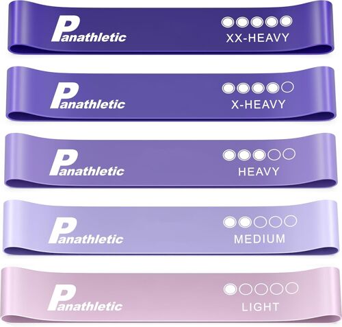 Bandes Élastiques Fitness,Set De 5 Bandes-5 Niveaux De Tension,Guide D'exercices,Ebook En Français,Sac De Transport-5x Elastique Resistance De Musculation.[K1280]