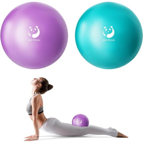 Ballon Pilates Petite,23 Cm Anti-Slip Ballon De Gymnastique Avec Paille De Gonflage,Soft Yoga Ball Équilibre Pour Seniors Thérapie,Fitness,Entraînement À L'équilibre.[K861]