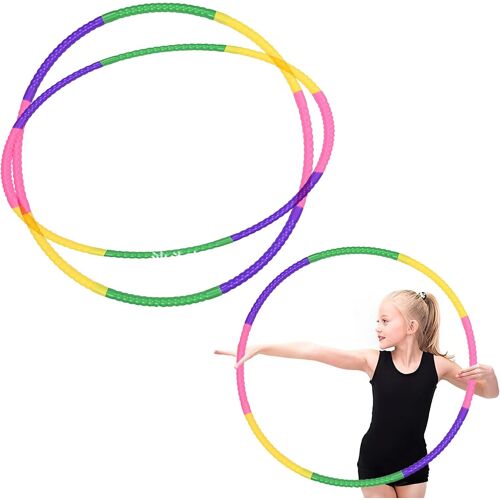 Cerceau Amovible En 2 Parties En Plastique Pour Enfants,Cerceau Hula Hoop,Cerceau Pour Enfants,Hula Hoop,Hula Hoop,Hula Hoop,Cerceau Pour Enfants,Pour Danse,Fitness,Cerceau De Gymnastique