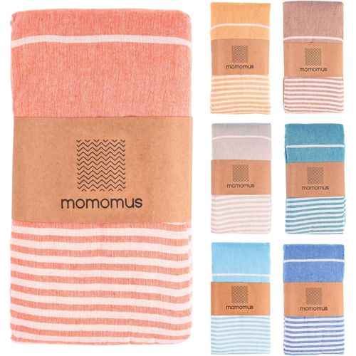 Fouta De Plage Xxl Anti-Sable,Avec Franges Et 100% Coton-Grande Serviette De Plage Xxl Sans Sable Ou Grand Paréo-Saumon,210x240 Cm
