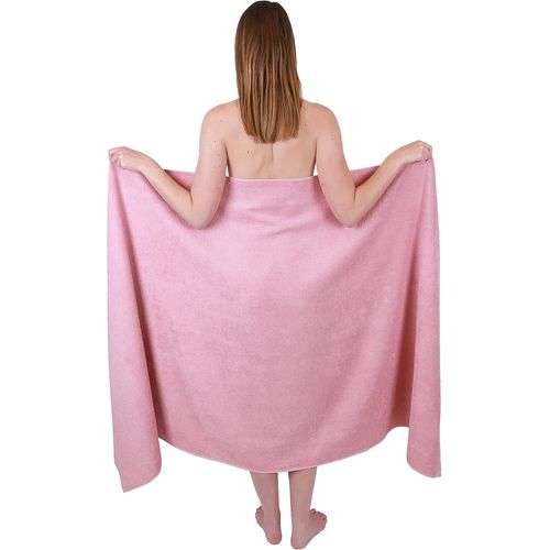 Serviette De Bain Xxl Berlin 100% Coton 100x200 Cm Lotus