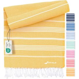 Serviette De Plage Hammam-Fouta En Coton 100%-Drap Turque Léger À Séchage Rapide,Accessoire Parfait Comme Drap De Plage Xxl Ou Paréo-Miel-100x200cm Sultan