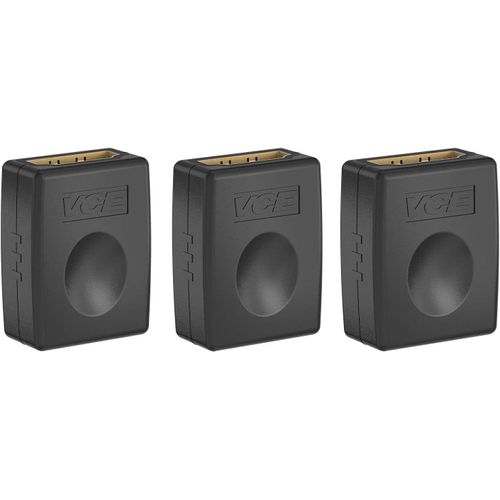 Coupleur Hdmi Femelle Femelle 4k,Rallonge Hdmi Connecteur 2.0,Adaptateur Extenseur Plaqué Or Support 3d @60hz Hdr Arc Compatible Avec Moniteur,Pc,Ps5,Xbox,Dvd De 3