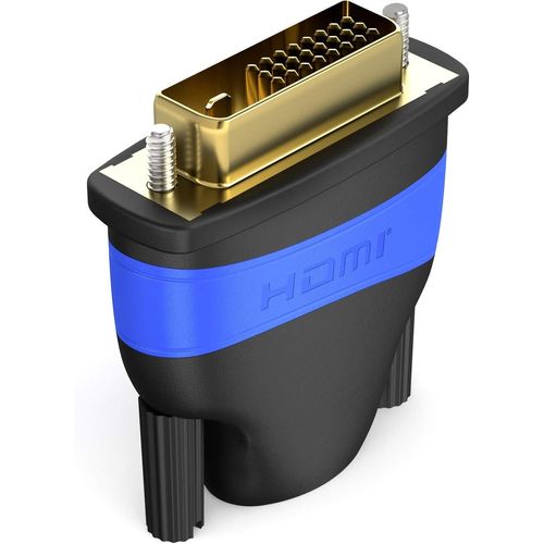 KALANKA-\u2013 Adaptateur HDMI DVI (Femelle HDMI > DVI fiche, Full HD 1080p)