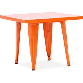 Table Pour Enfant Bistrot Metalix 60 Cm - Métal Orange