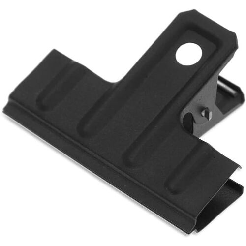Grosse Pince À Dessin Pour Papier - 10 Pcs Pince À Charnière En Métal Grande 77 Mm Pinces Bouledogue Épaissi Pour Courrier, Carton, Bureau, Cuisine(Noir)