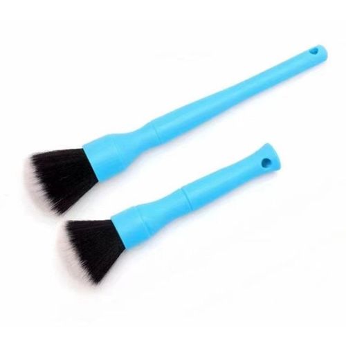 Lot De 2 Brosses De Nettoyage Bleues Pour Voiture, Pour Nettoyer Les Jantes, Les Motos, Le Tableau De Bord, L'intérieur, L'extérieur Et Le Cuir