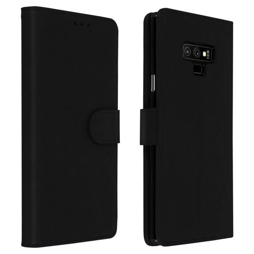 Housse Samsung Galaxy Note 9 Étui Porte-cartes Fonction Support Noir