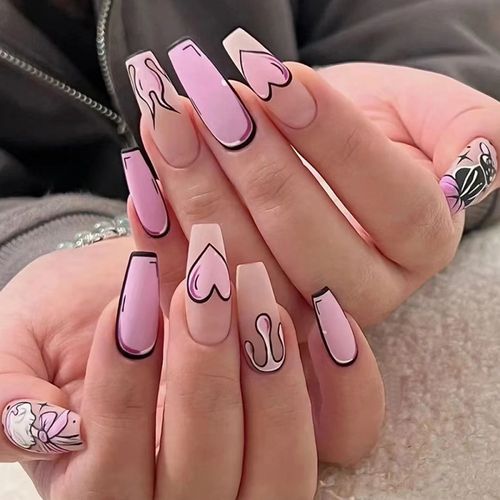 Ongles Artificiels, Faux Ongles, Autocollants, Kit De Manucure 