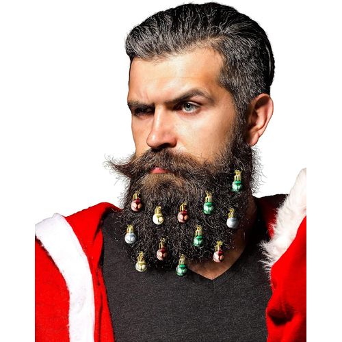 Ornements De Barbe - 12 Pièces Originales Pour Cheveux Et Cheveux De Noël
