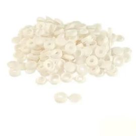 Cache Rivet Plaque Immat. Blanc (X100)
