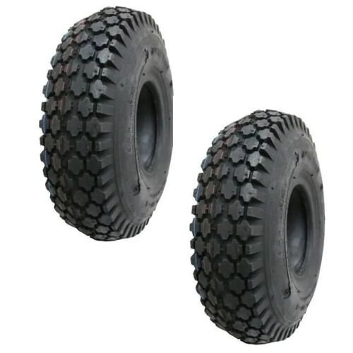 Pneu pour chariot et brouette - CYCLINGCOLORS - 4.10/3.50-4 - Charge max 160 Kg - Noir