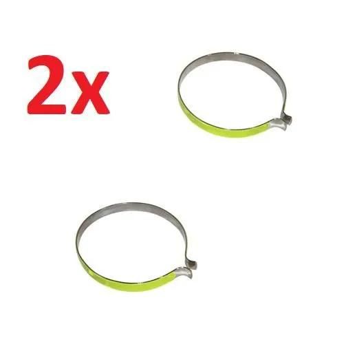 Paire De Pinces Pour Pantalon Chrome Reflechissant Velo Scooter Universel Moto Serre Vintage Protege Old School Fixie Singlespeed