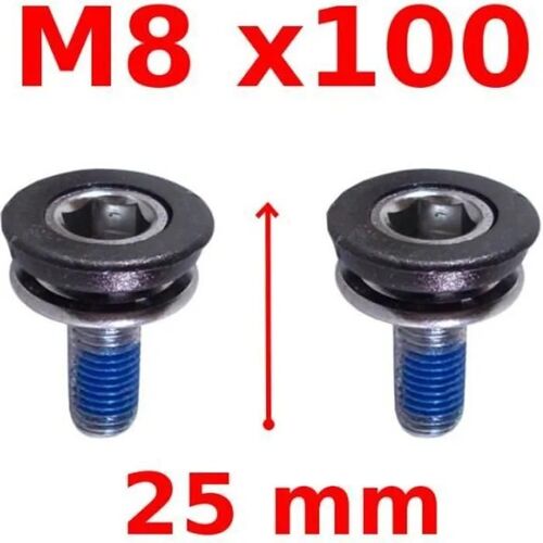 Vis De Serrage Manivelles M8x100 Shimano Boitier Pédalier Axe Carré Acier Vélo